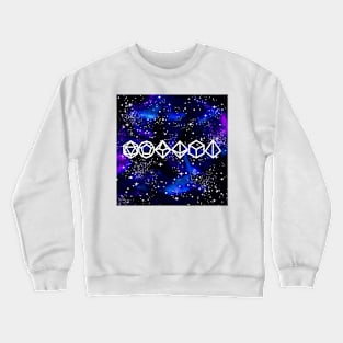 DnD Polyhedral Dice Galaxy - Deep Space Crewneck Sweatshirt